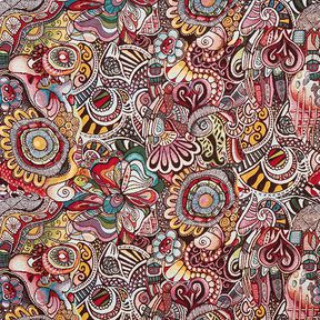 Jacquardstof Gobelin, met motief – wit, 
