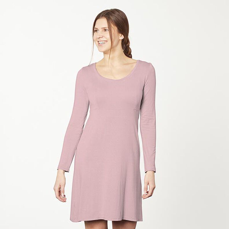 Katoenjersey medium effen – licht oudroze,  image number 6