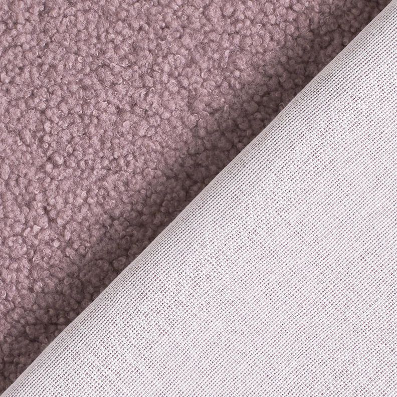 Bekledingsstof Schapenvacht look – mauvegrijs, image number 3