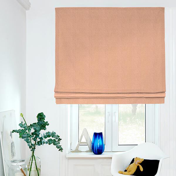 Decostof half panama Chambray gerecycled – terracotta/natuur,  image number 5