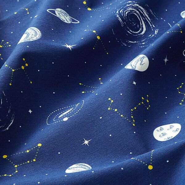 Decostof Canvas Planetarium Glow in the Dark – marineblauw, image number 7