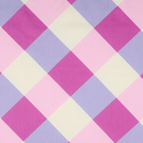 Katoensatijn Large Gingham | Nerida Hansen – pastelviolet/ecru, 