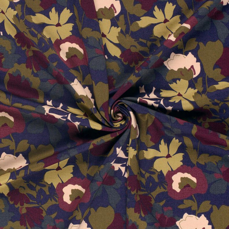 Romaniet jersey Bloemenveld – marineblauw/merlot, image number 3