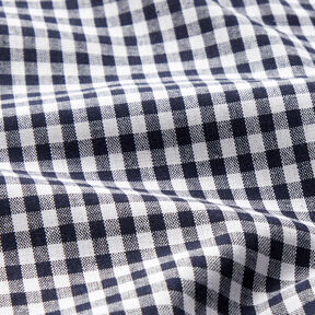 Katoenen stof Vichy ruit 0,5 cm – zwart blauw/wit, 