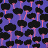 LENZING™ ECOVERO™ viscosestof Poppies | Nerida Hansen – lila/zwart,  thumbnail number 1