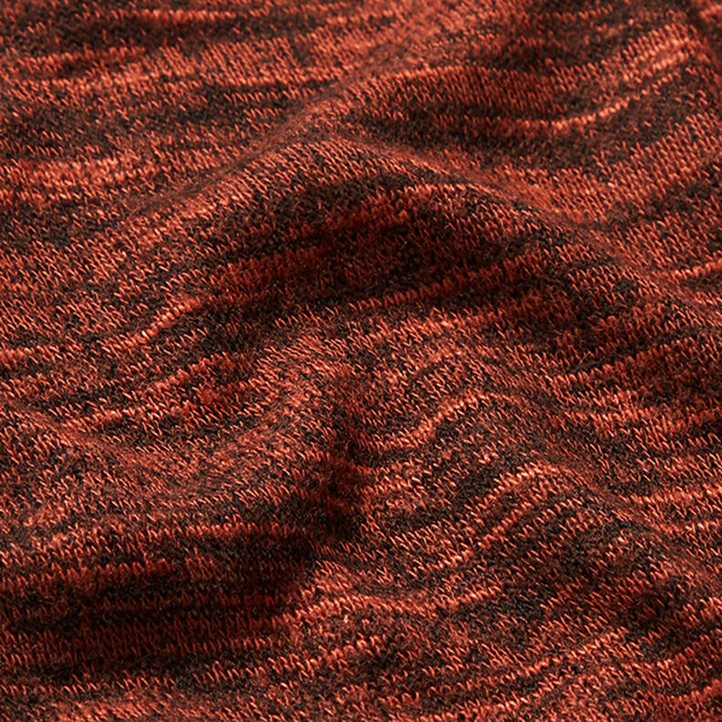 Fijngebreid melange – roodbruin,  image number 2
