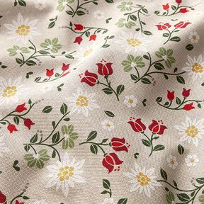 Decostof Half panama edelweiss – natuur, 
