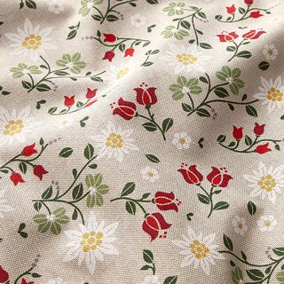 Decostof Half panama edelweiss – natuur, 