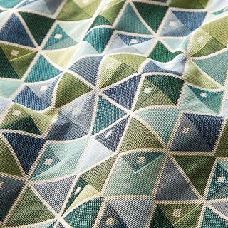Decostof Gobelin Geometrische vissen – blauw/groen, 