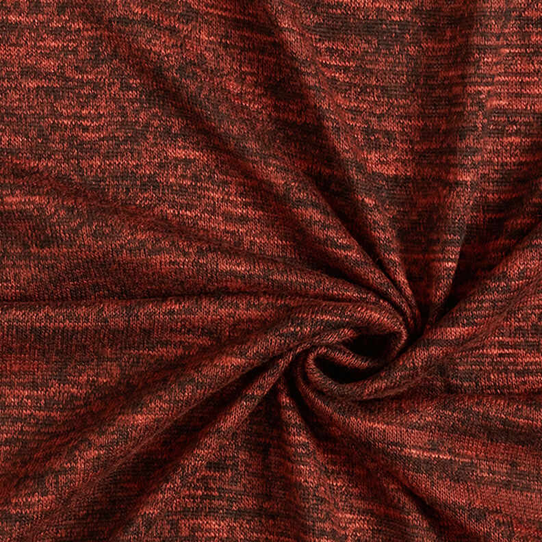 Fijngebreid melange – roodbruin,  image number 3
