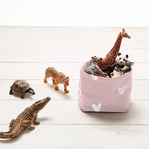 Decostof Half panama Hartje – roze, image number 7
