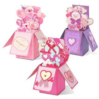 Pop-up dozenset Liefde [ 3Stuk ] – pink/roze, 