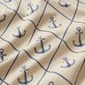 Decostof Half panama Anker klassiek – natuur/marineblauw,  thumbnail number 2