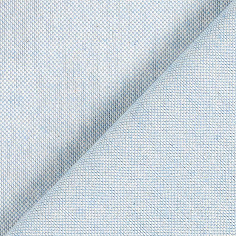Decostof half panama Chambray gerecycled – lichtblauw/natuur,  image number 3