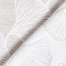 Decostof Jacquard grote ginkgo &ndash; nevelgrijs/ivoor,  thumbnail number 4
