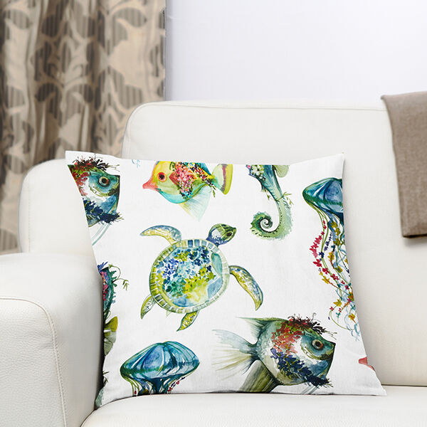 Decostof half panama Zeedieren – groen, image number 6