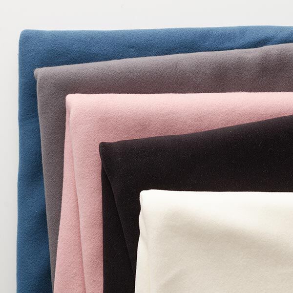 GOTS Katoenen fleece effen – zwart, image number 7