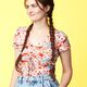 GOTS katoenjersey vogels & bloemen | Tula – roze,  thumbnail number 4