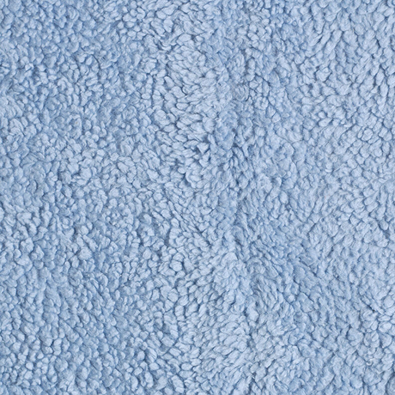 Katoen sherpa effen – lichtblauw,  image number 1
