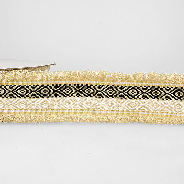 Jacquardboord etno – beige, image number 2
