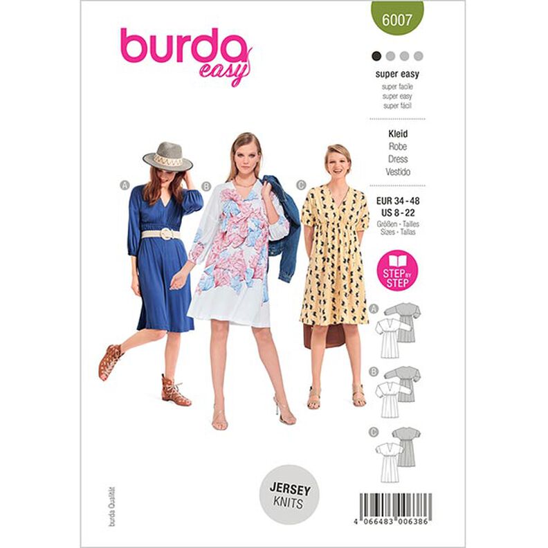 Zomerjurk, Burda 6007 | 34 - 48,  image number 1