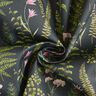 Outdoorstof Canvas Bladeren en bloesems – donkergroen/pastelviolet,  thumbnail number 3