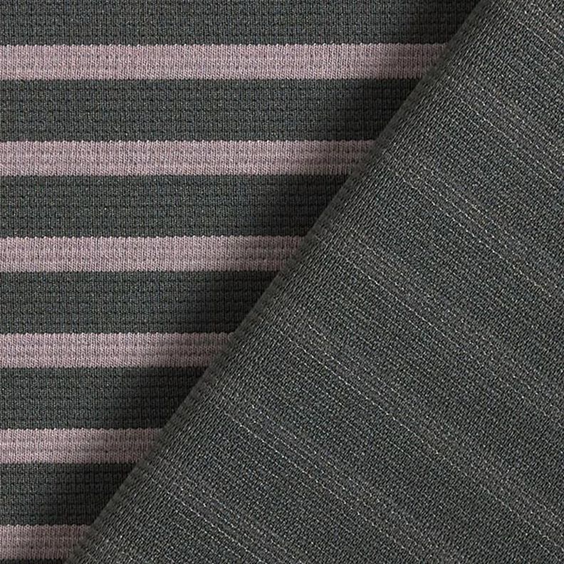 Jacquard jersey strepen – mauvegrijs/anthraciet,  image number 4