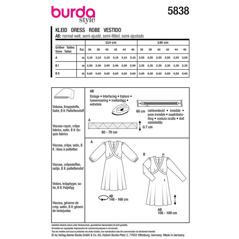 Jurk | Burda 5838 | 36-46,  image number 9