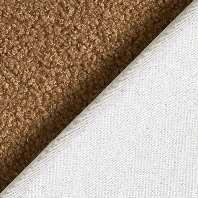 Bekledingsstof Teddy zacht – mocca,  image number 3