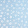 Gezellige fleece Sterren en bloemen – lichtblauw,  thumbnail number 1