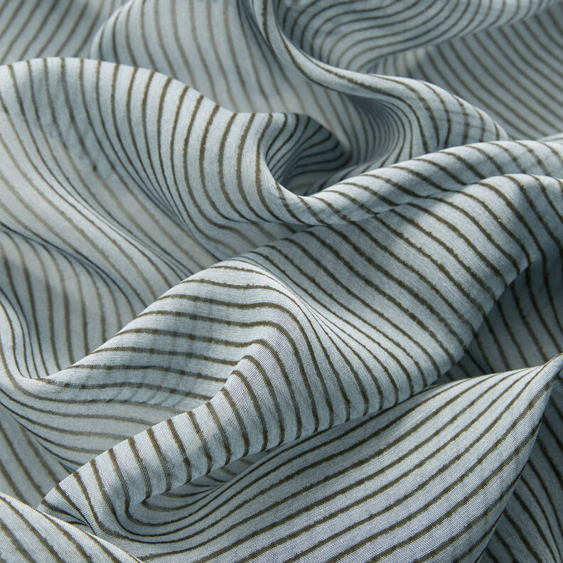 Zijden chiffon smalle strepen – lichtblauw/donkergrijs,  image number 6