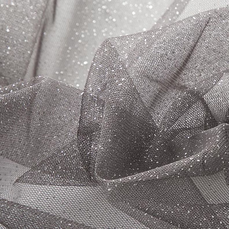Glittertule royal – donkergrijs/zilver,  image number 3