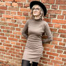 Ribjersey effen – middelbruin,  thumbnail number 6
