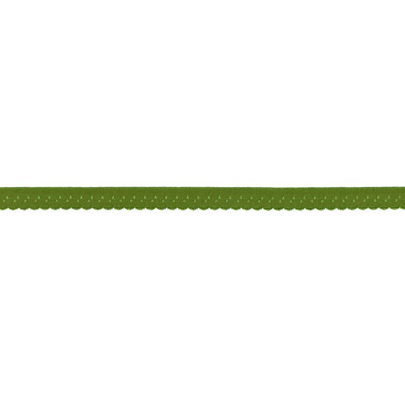 Elastische boordstrook Kant [12 mm] – olijf,  image number 1