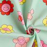 Gecoate katoen vrolijke bloemen | Poppy Fabrics – mint/citroengeel,  thumbnail number 4