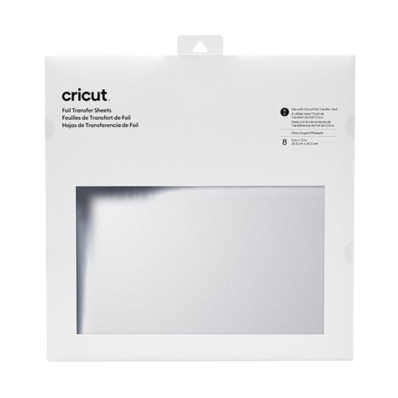 Cricut transferfolie [ 30,5 x 30,5 cm | 8 Stuk ] – zilver metalen,  image number 1