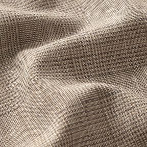 Linnenmix glencheck – beige, 