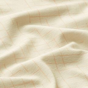 Katoenjersey gebroken ruit – creme, 