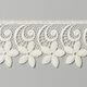 Naaldkant Fleur [52 mm] - wolwit,  thumbnail number 1