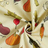 Decostof Half panama Soorten groenten – lichtbeige/roodbruin,  thumbnail number 3