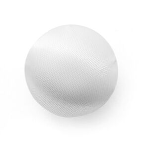 Halve bolvormige knoop, bruidsatijn – wit, 