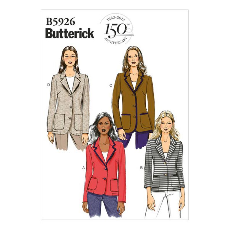 Blazers, Butterick 5926|34 - 42,  image number 1
