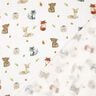 Mousseline/dubbel gehaakte stoffen Bosdieren Digitaal printen | Poppy Fabrics – wit/terracotta,  thumbnail number 4