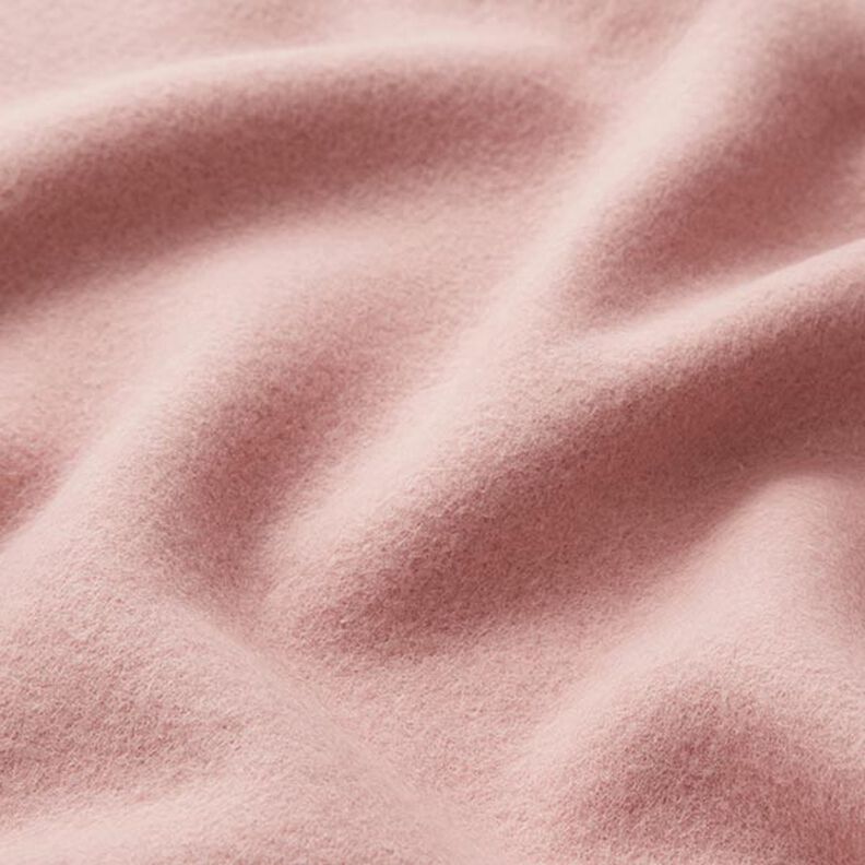 Katoenfleece Effen – oudroze,  image number 3