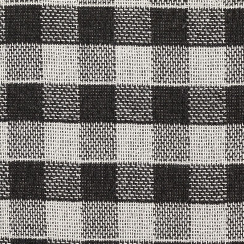 Jasstof dubbele ruitstof – zwart/wit,  image number 1