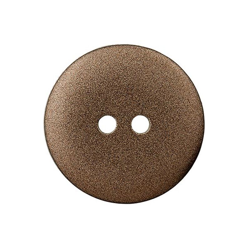 Polyester knoop Metallic 2-gats – bruin, image number 1