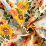Mousseline/dubbel gehaakte stoffen Zonnebloem weide Digitaal printen | Poppy Fabrics – creme,  thumbnail number 3