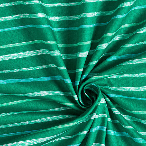 GOTS Katoenpopeline skribbel-look strepen | Tula – groen, image number 3