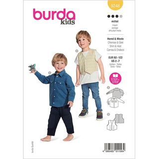 Hemd/Vest  | Burda 9248 | 92-122, 