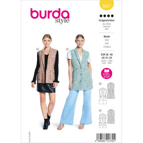 Vest | Burda 5827 | 36-46, 